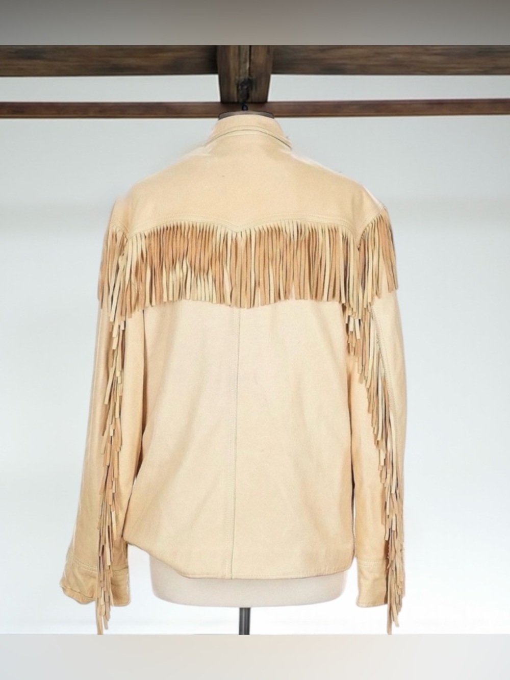 Vintage Ralph Lauren 70’s/Early 80’s Era Western Style Fringe Leather Jacket - Picture 3 of 13